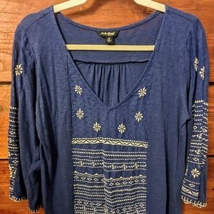 Lucky Brand Embroidered Top